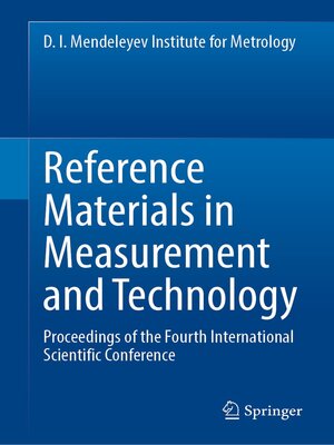 cover image of Reference Materials in Measurement and Technology